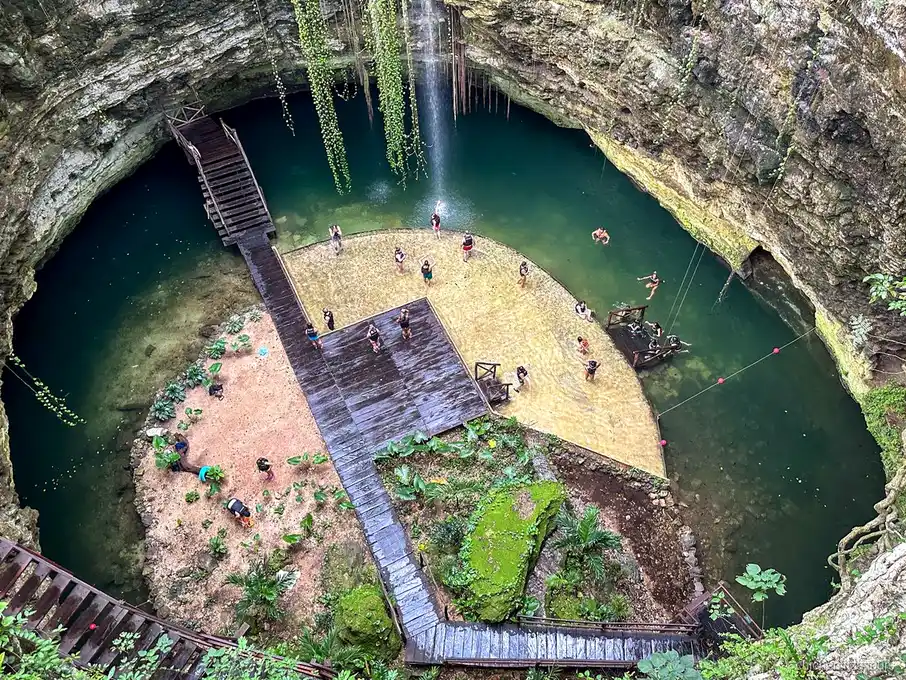 Koloniales Valladolid Stopp auf der Tagestour von Playa del Carmen nach Chichen Itza