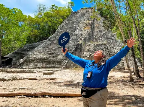 Pyramide Nohoch Mul à Coba lors de l'excursion aux ruines de Coba et Chichen Itza